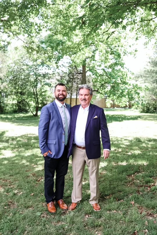 Matt Ford with his father in Smyrna, Tennessee